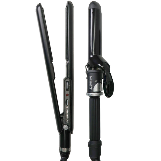 BaBylissPRO Ceramic Flat Iron & Curler Set