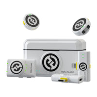 Hollyland LARK M2 DUO Wireless Mic – Ivory