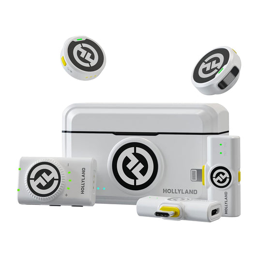 Hollyland LARK M2 DUO Wireless Mic – Ivory