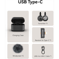 LARK M2S Duo Wireless Mic – USB-C