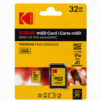 Kodak 32GB A1 V10 microSDHC + Adapter