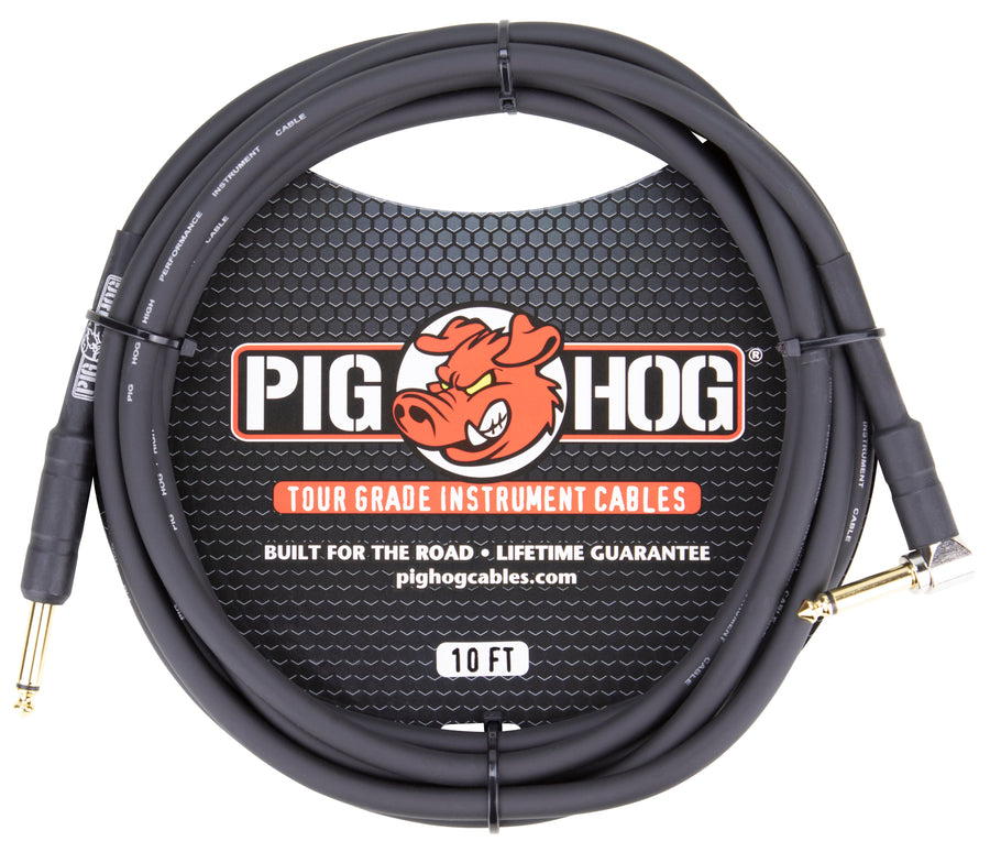 Pig Hog PH10R 10ft Instrument Cable