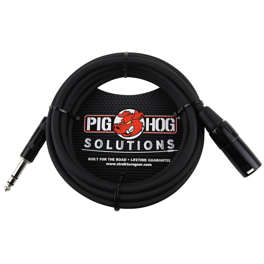 Pig Hog TRS to XLR Cable, 10 Ft