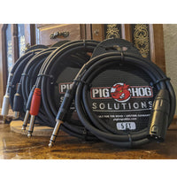 Pig Hog TRS to XLR Cable, 10 Ft