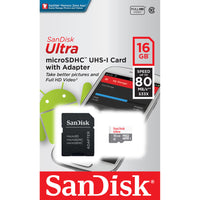 SanDisk 16GB Ultra microSDHC + Adapter