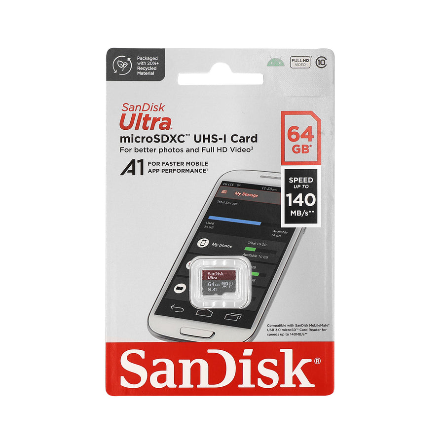 SanDisk Ultra 64GB microSD 140MB/s