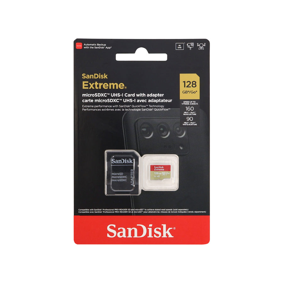 SanDisk Extreme 128GB microSD + Adapter