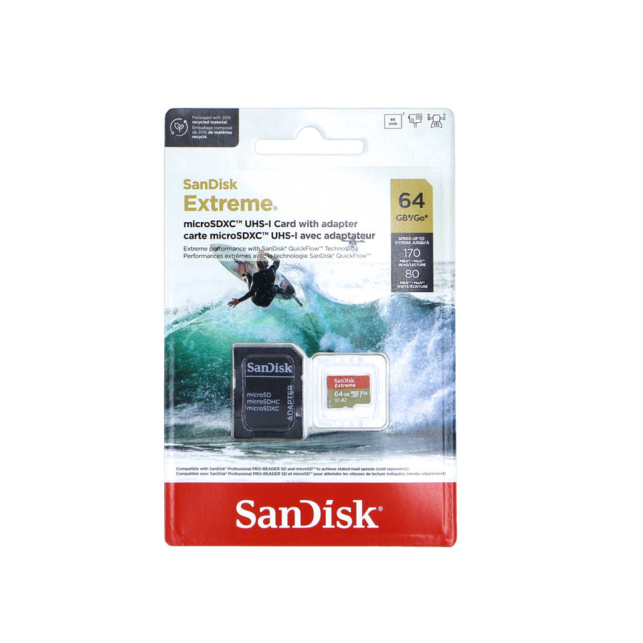 SanDisk 64GB UHS-I microSD + Adapter