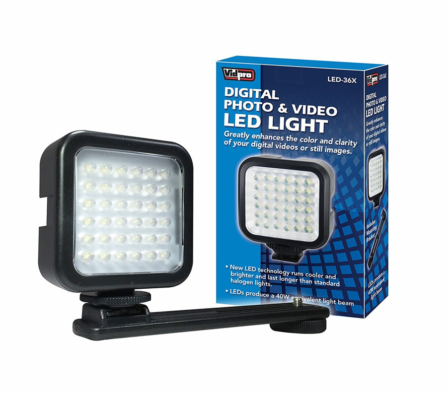 Vidpro LED36 Video Light with Bracket