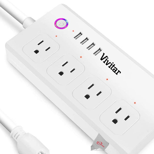 Vivitar 4-Outlet Smart Wi-Fi Power Strip