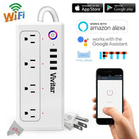 Vivitar 4-Outlet Smart Wi-Fi Power Strip