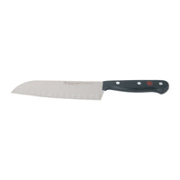 Wüsthof 7" Hollow Edge Santoku – Black