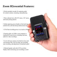 Zoom H2essential 3-Mic Recorder