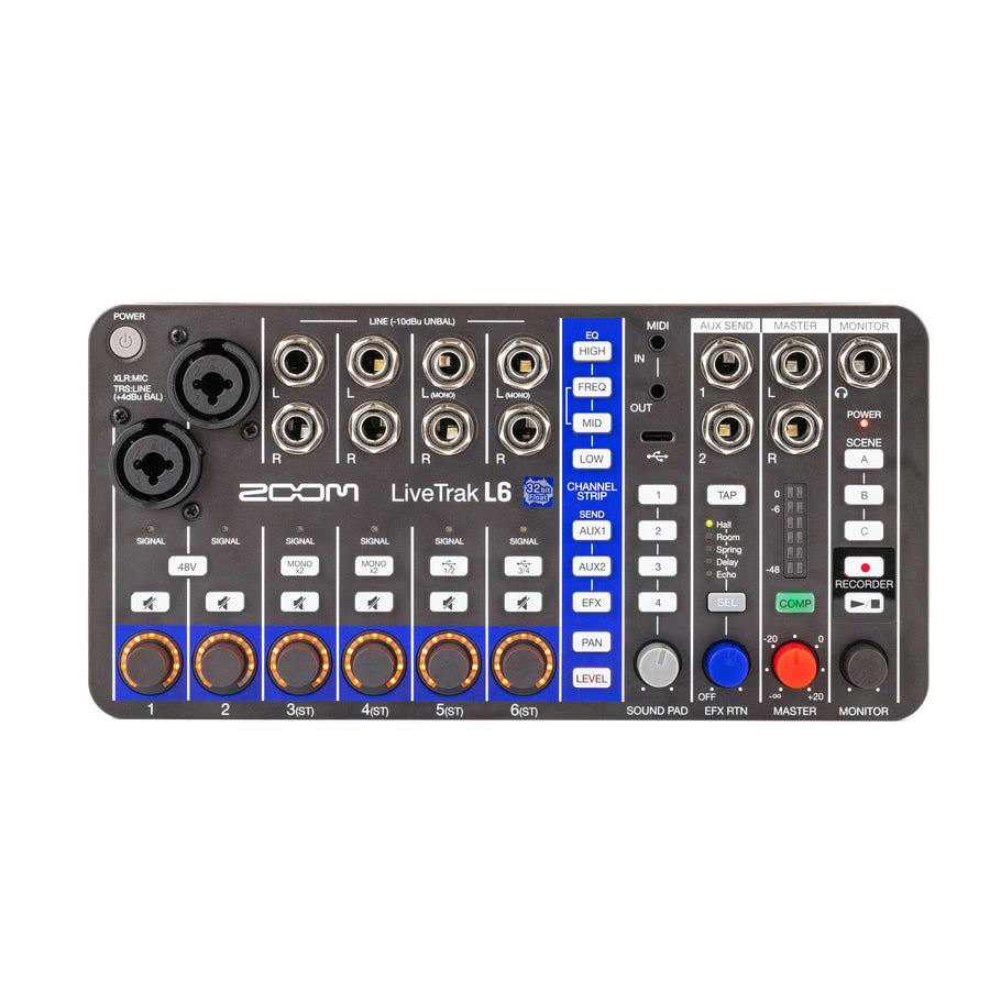 Zoom LiveTrak L6 Mixer & Recorder