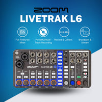 Zoom LiveTrak L6 Mixer & Recorder